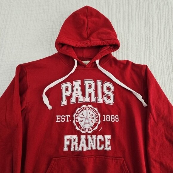 Paris France Produit Original Hoodie Sweatshirt Women's XL 100% Cotton EUC - Picture 4 of 14